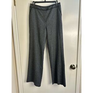 Chico’s NWT sz M (8) Tori Tweed Nicky pants - gray/black